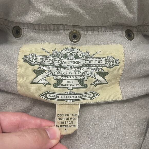 Banana Republic Mens Vest Medium Safari Photography Hunting Fishing Utility Mesh - Picture 5 of 6